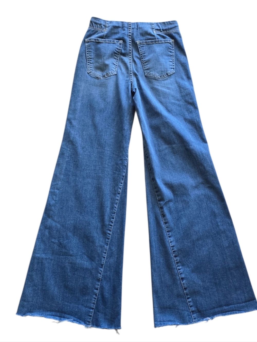 WE THE FREE Skyline Wide Flare Pull On Jeans Size 27 Stretch Denim Free People - Picture 6 of 6